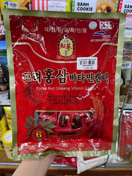 Kẹo hống sâm vitamin 200g