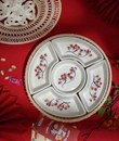 Khay mây có nắp vẽ