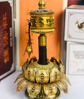 KINH LUÂN QUAY TAY NHỎ 19CM XANH