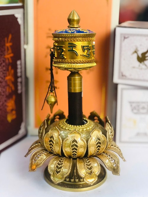 KINH LUÂN QUAY TAY NHỎ 19CM XANH