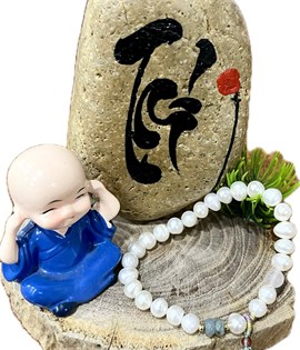 Lắc tay ngọc trai đá MS4