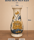 lọ huệ men rạn h36