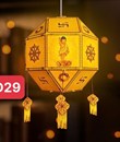 lồng đèn bát giác LD29 vàng