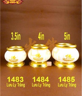 lư lưu ly kinh trắng 1483 3.5in
