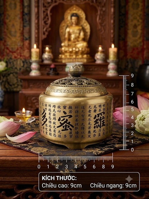 lư tròn tâm kinh PVN 530- PVN545