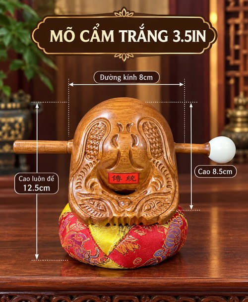 Mõ Cẩm Trắng 3.5in