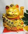 Mèo ngoắc tay vàng 12in