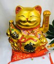 Mèo ngoắc tay vàng 14in