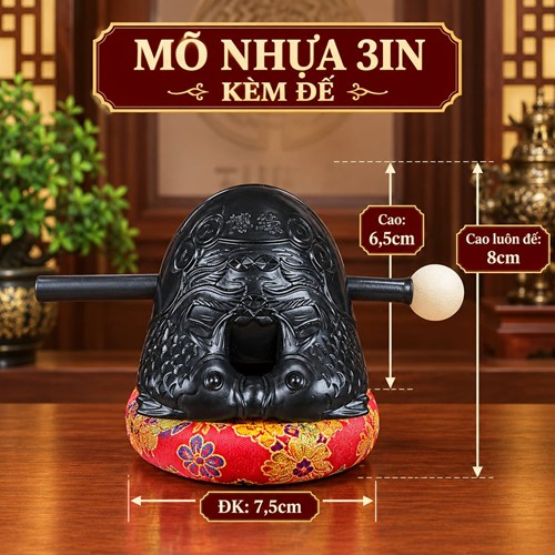 Mõ nhựa kèm đế 3in