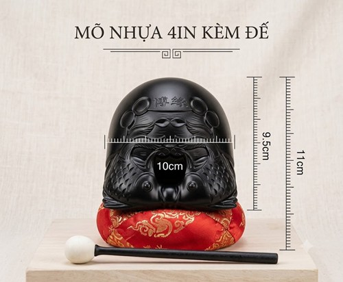 Mỏ nhựa kèm đế 4in