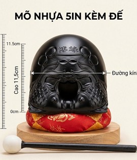 Mỏ nhựa kèm đế 5in