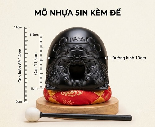 Mỏ nhựa kèm đế 5in