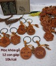 Móc khóa gỗ 12 giáp 