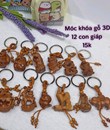 Móc khóa gỗ 12 giáp 3D