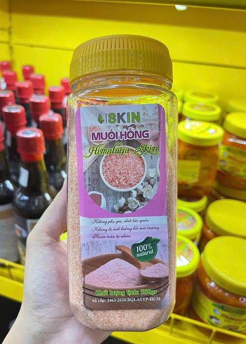 Muối hồng 550g hạt nhuyễn