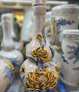 Nậm 2 bầu men rạn S1 Sen