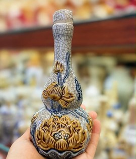 Nậm 2 bầu men rạn S3 Sen