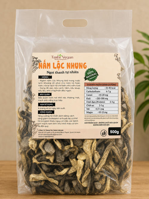 nấm lộc nhung 500gr