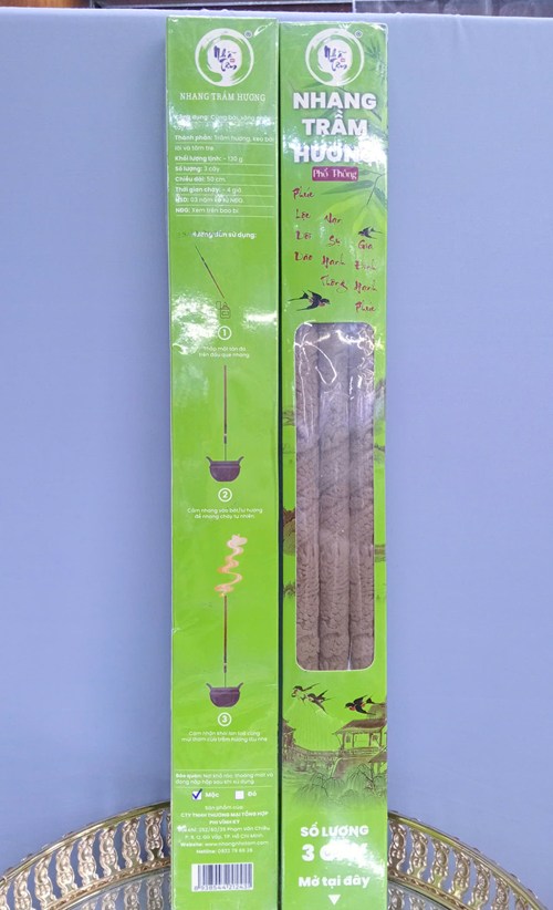 Nhang trầm hương 3 cây 50cm