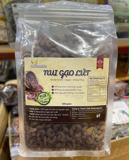Nui gạo lứt 500g
