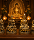 phật ngồi nâu 20cm
