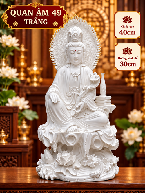 Quan ÂM 49 Trắng