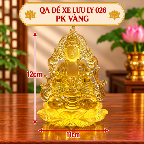 quan âm để xe lưu ly 026pk vàng