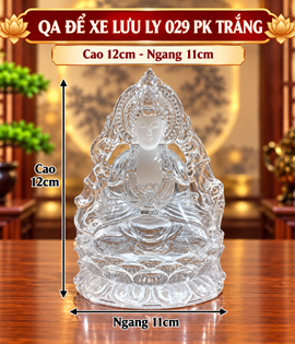 quan âm để xe lưu ly 029pk trắng