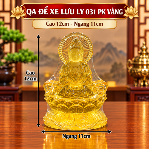 quan âm để xe lưu ly pk (031 vàng)