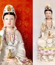 Quan Âm Đức Hóa Trắng 15 18inch