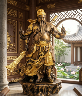 QUAN CÔNG TRẤN ẢI DÁT VÀNG 50CM