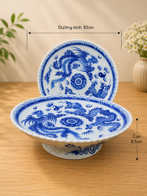 Mâm Bông Rồng Phụng P30