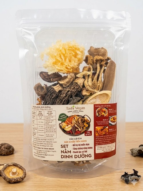 set nấm dưỡng sinh 120gr