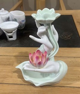 Thác khói bàn tay màu xanh