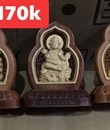 Tôn tượng Phật bằng gỗ (để xe)