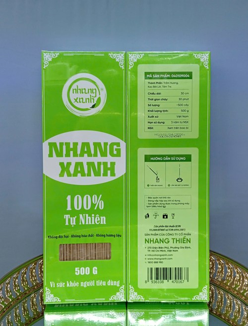 Trầm hương xanh 3 tấc - 500g