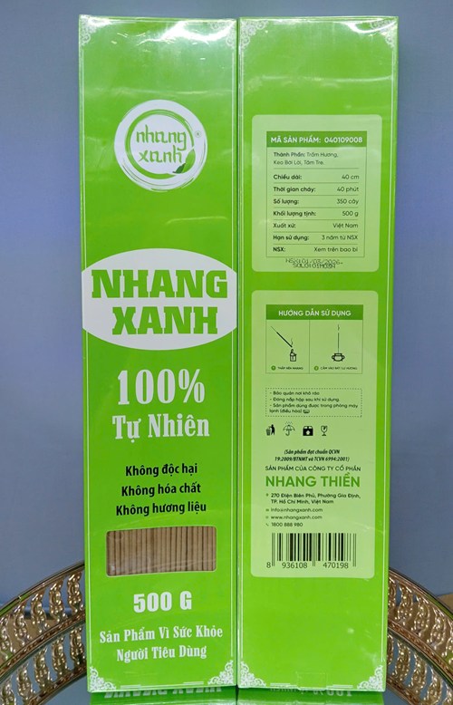 Trầm hương xanh 4 tấc - 500g