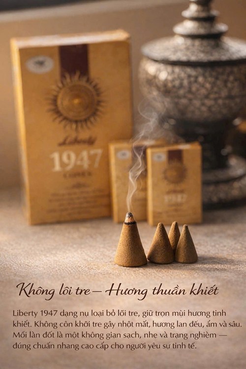 trầm nụ ấn độ liberty 1947