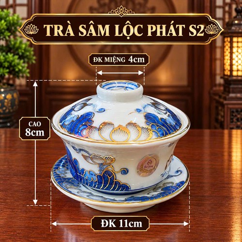 Bát Trà Sâm Lộc Phát Số 2