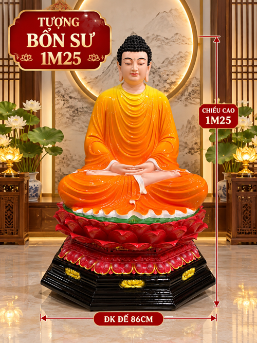 TƯỢNG BỔN SƯ 1M25