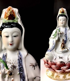 Tượng quan âm thường 8in- 20cm