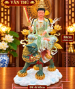 bộ văn thù phổ hiền 88cm - đá đài loan cao cấp