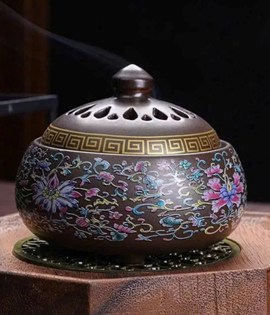 Xông trầm hoa nâu
