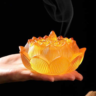 Xông trầm sen lưu ly vàng