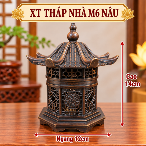 XÔNG TRẦM THÁP NHÀ M6 NÂU