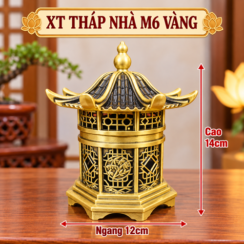 XÔNG TRẦM THÁP NHÀ M6 VÀNG