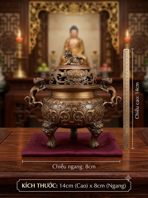 XT HOA VĂN 4D KỲ LÂN PVN369 NÂU