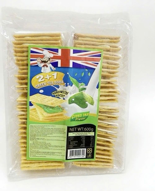 Bánh lạt Thái kem trà xanh 600G