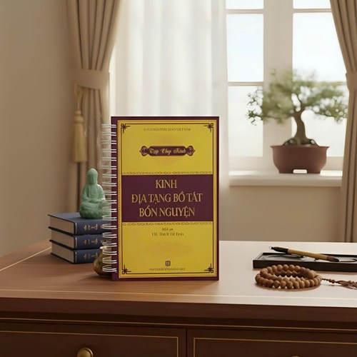 Vở chép kinh Địa Tạng chữ mờ