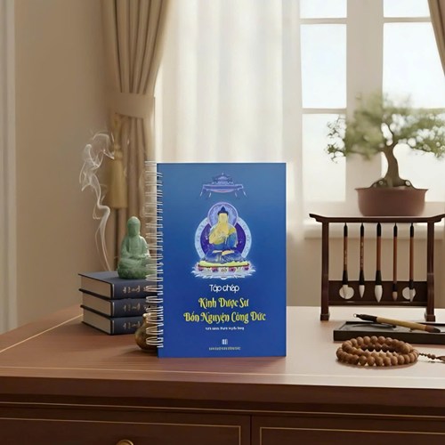 Click để xem hình đầy đủ Vở chép kinh Dược Sư